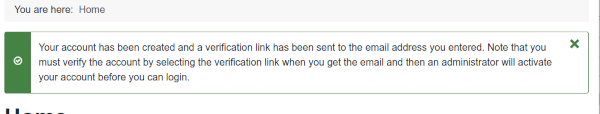 verify sent